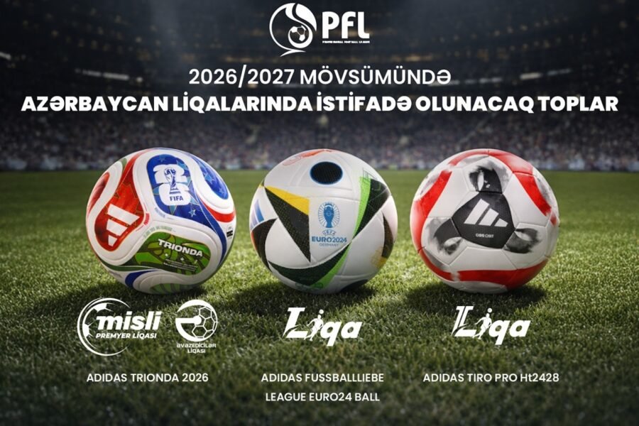 PFL 2026/27 mövsümündə istifadə olunacaq topları təqdim etdi